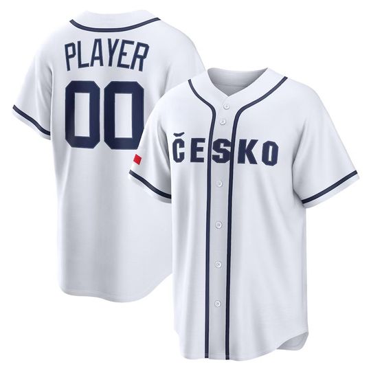 Discover Custom Czech Baseball Jersey,White ,Limited Shirt Man/Youth size,Fan Name Number Jersey