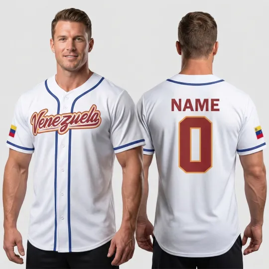 Discover Custom Venezuela Baseball Jersey 2026 World Baseball, Venezuela Shirt