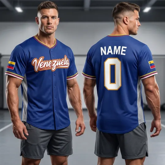 Discover Custom Venezuela Baseball Jersey 2026 World Baseball, Venezuela Shirt