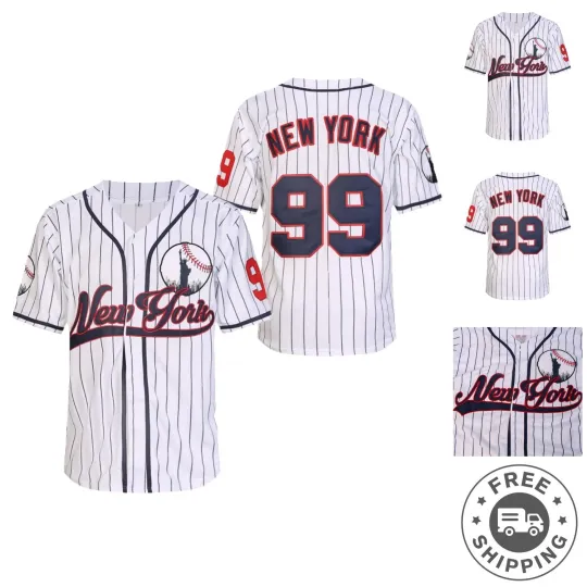 Discover Breathable Men’s New York 99 Baseball Button Down Jersey