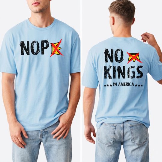 Discover No Kings in America March 28 2026 T-Shirt, Anti Trump Nope Crown No Kings Protest Shirt