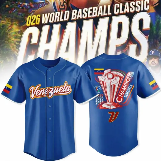 Discover Venezuela Baseball 2026 World Baseball Classic Champions Celebrating Jersey