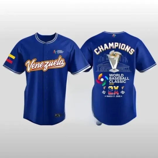 Discover Venezuela 2026   Finals Champions Baseball Jersey