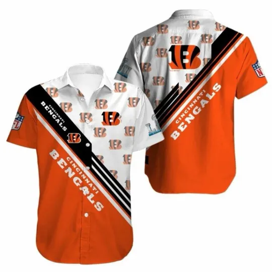Discover Cincinnati Bengals Championship Stripes Hawaiia, Gift For Fans, Gift For Friends