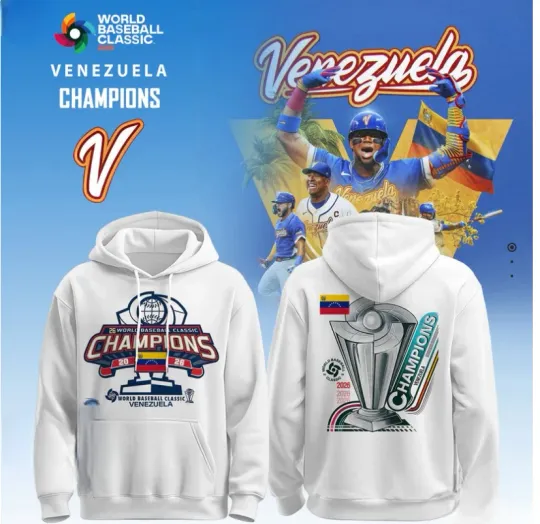 Discover V..en.e..z.u.e.l.a World Baseball Classic 2026 Champions Hoodie