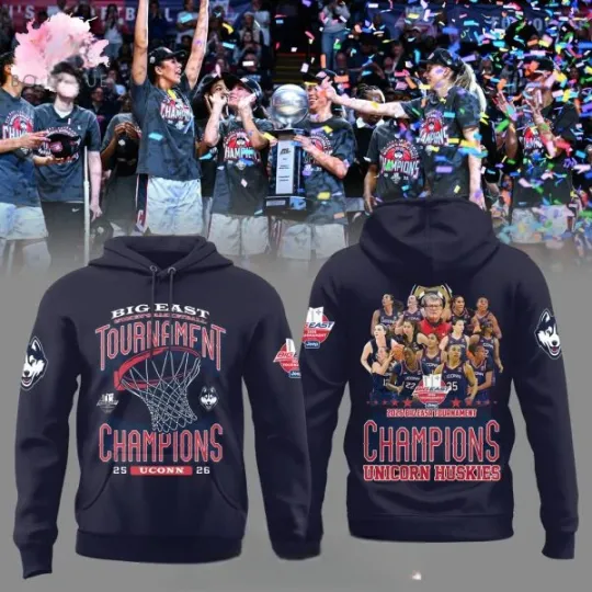 Discover UConn Champions 2026 Blue Hoodie