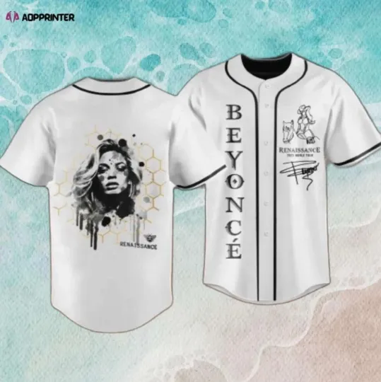 Discover Beyonce Bee Renaissance Tour Trendy Renaissance Baseball Jersey