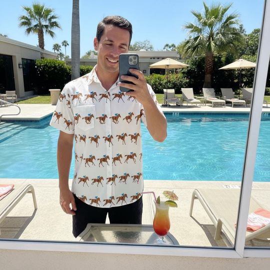 Discover Kentucky Derby Churchill Downs Hawaiian Shirt For Men Women, Talk Derby To Me Button Up Shirt For Horse Racing Lover, 2026 Derby Party Shirt