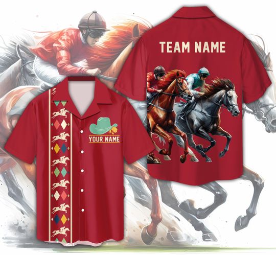 Discover Personalized Kentucky Derby Churchill Downs Hawaiian Shirt, Custom Talk Derby To Me Button Up Shirt For Horse Racing Lover, Derby Party Gift