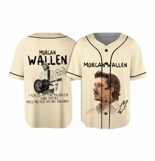 Discover Wallen Western 2026 Tour Baseball Jersey, Country Music Jersey