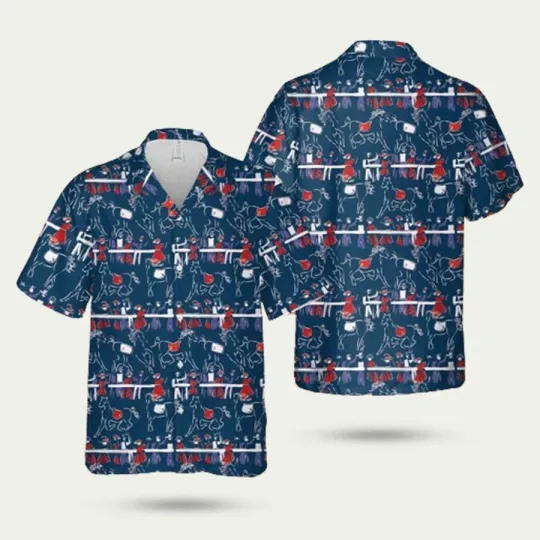 Discover Kentucky Derby Horse Race Chibi Pattern Hawaiian Shirt
