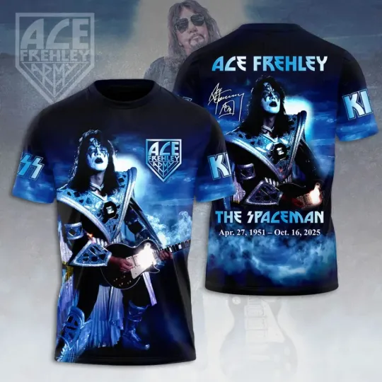 Discover Band Ace Frehley Signatures 3D Shirt