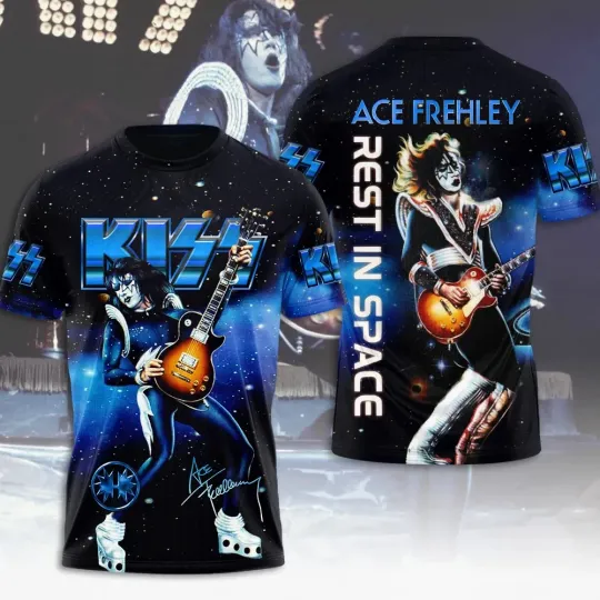 Discover Band Ace Frehley Signatures 3D Shirt