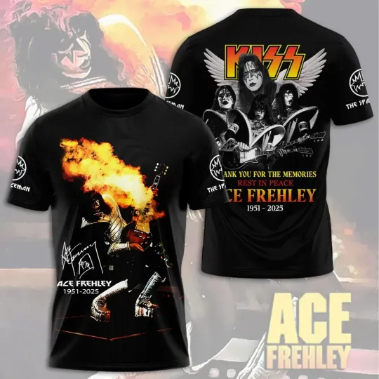 Discover Band Ace Frehley Signatures 3D Shirt