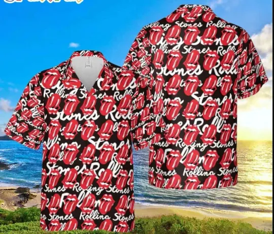Discover The Rolling Stones Hawaiian shirt aloha 3d art printed