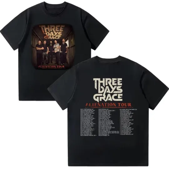 Discover Three days Grace Tour 2026 T-Shirt