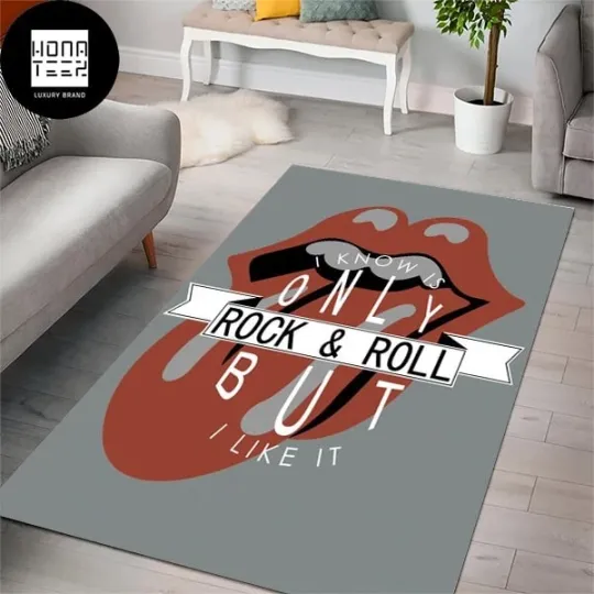 Discover The Rolling S Luxury Rug, Rock Band fan gift Area Regtangle Rug Fan Gifts