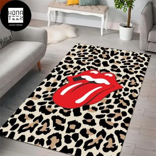 Discover The Rolling Stones Leopard Motifs Luxury Rug