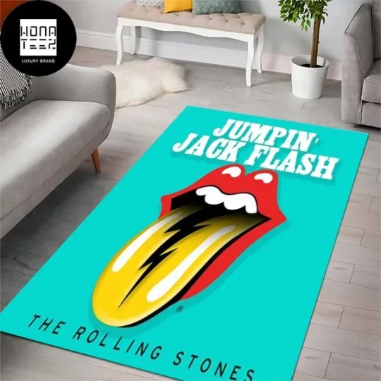 Discover The Rolling Stones Jumpin Jack Flash Luxury Rug