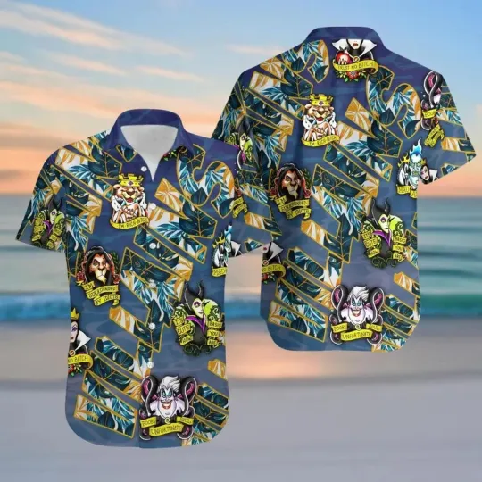 Discover Disney Villains Ursula Maleficent Summer Hawaiian Shirt