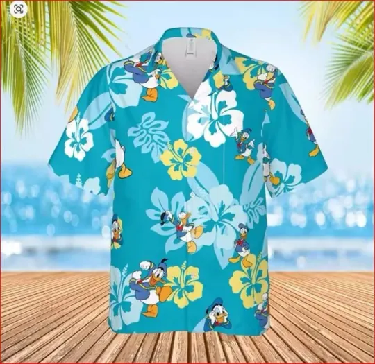 Discover SALE!!! Donald Duck Disney Hawaiian Shirts Beach Surf Hawaiian Shirts