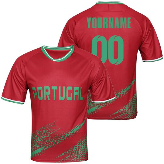 Discover Custom Kids Youths Mens Womens Portugal 2026 Cup T Shirts Soccer Jersey For Fans