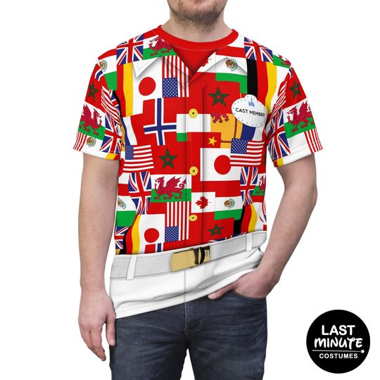 Discover Epcot World Showcase Cast Member Shirt, Epcot Costume, Cast Member Merch Shirt, Mens Disney Shirt, Disney Costume, Drinking Around the World