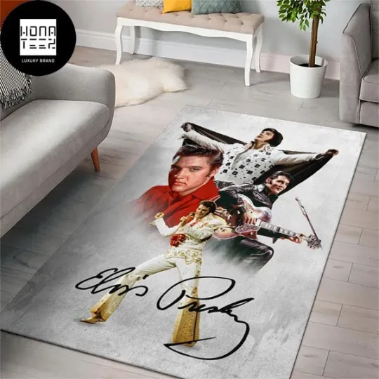 Discover Elvis Presley King Of Rock And Roll Rug