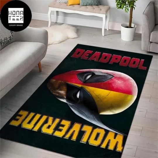 Discover Deadpool And Wolverine Signature Logo Fan Gifts Rug