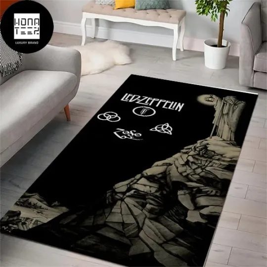Discover LEDD ZPELIN Logo Woman With An Oil Lamp Rug