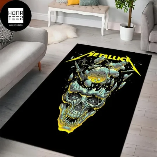 Discover Metallic.a 72 Seasons Broken Skull Rug
