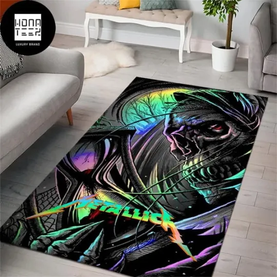 Discover Metallic.a Death With Hourglass Rug