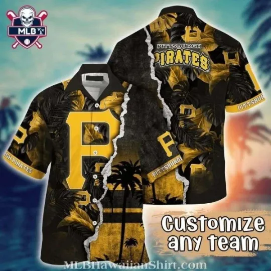 Discover Pittsburgh Baseball Team Piratess Blossom Burst Hawaiian Shirt – Floral Fans
