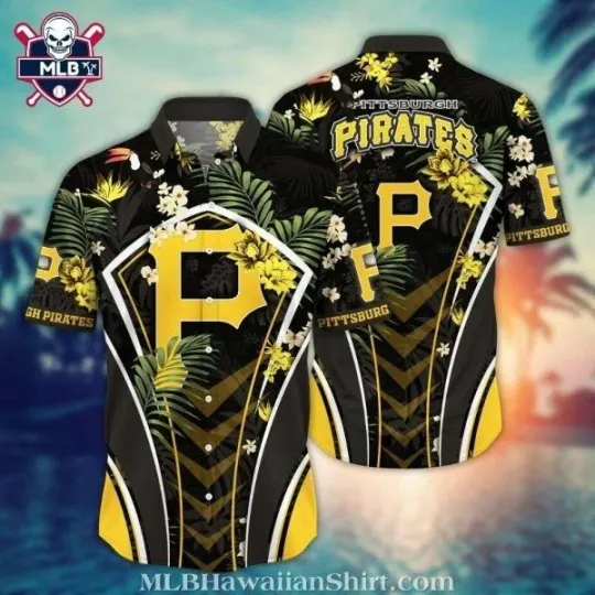 Discover Tropical Paradise Pittsburgh Baseball Team Piratess Hawaiian Shirt – Bird Of Par
