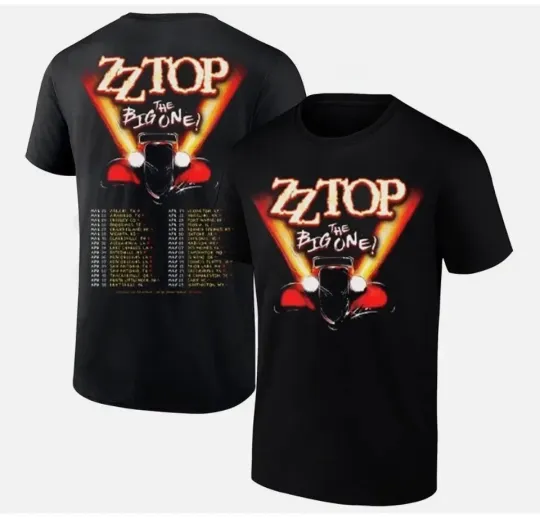 Discover ZZ Top The Big One Tour 2026  3D Shirt Polyester Full size S-5XL V153