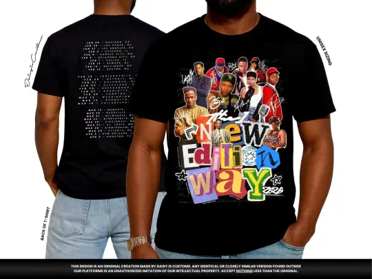 Discover New Edition Way Tour Front Back Print Shirt 2026  Concert Graphic Tee