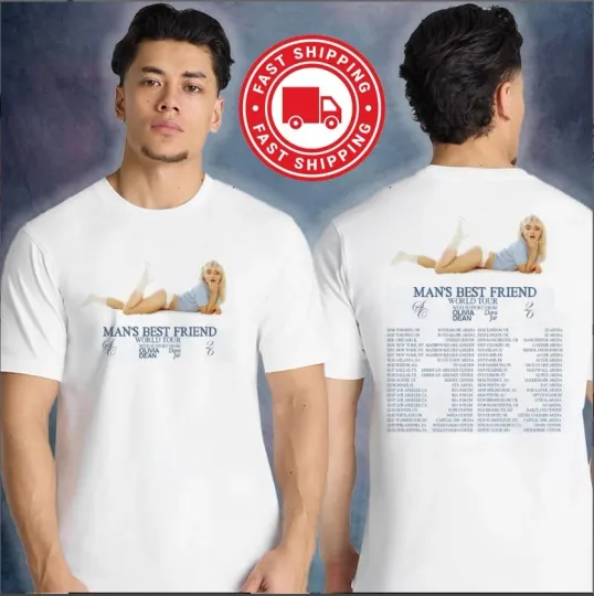 Discover Sabrina Carpenter 2026 Man’s Best Friend World Tour T-Shirt 2-Sided Dates