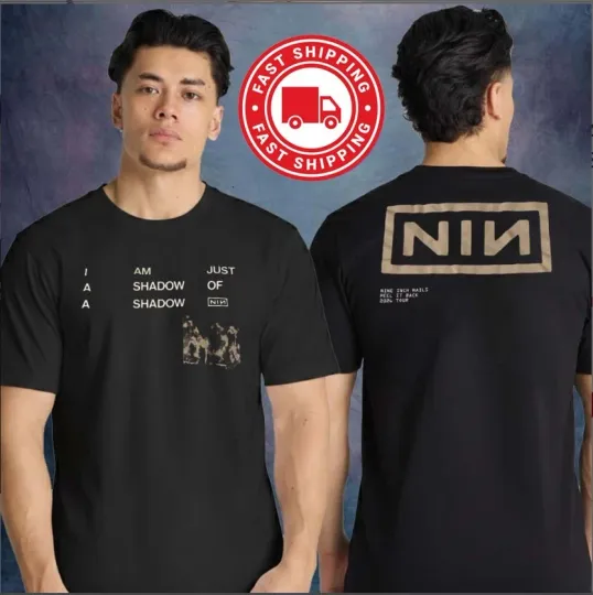 Discover Nine Inch Nails 2026 Peel It Back Tour T-Shirt I Am Just A Shadow 2-Sided