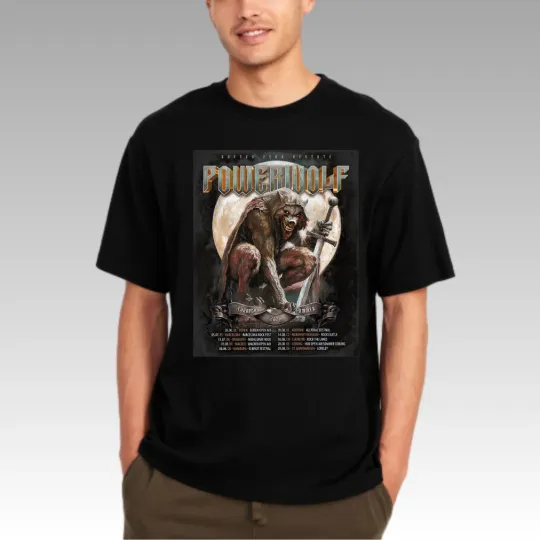 Discover Powerwolf European Summer 2026 Tour Schedule Dates Unisex T-Shirt