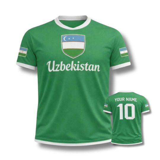 Discover Uzbekistan Soccer Jersey 3D Fan T-Shirt Personalized Name Number