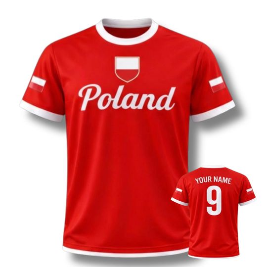 Discover Poland Soccer Fan T-Shirt, Red White Flag Inspired Football Tee, Unisex Supporter Jersey, Match Day Stadium Wear, Polish Pride Gift