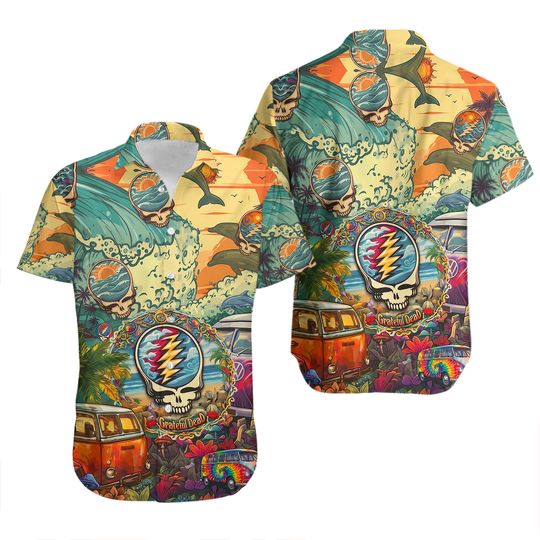 Grateful Dead Combo Hawaiian Shirt Popular Music In Hawaii Shirt Summer