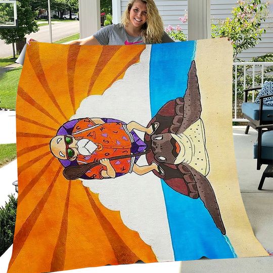 Master Roshi Throw Blanket, Gift for Fan, for All Age