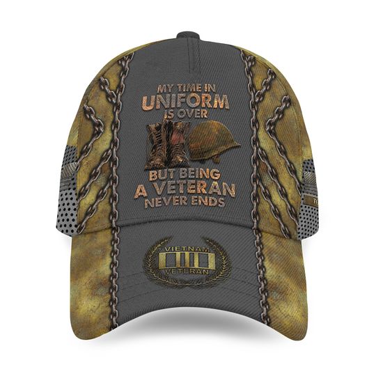 Vietnam Veteran Hats For Men Personalized Veteran Baseball Caps
