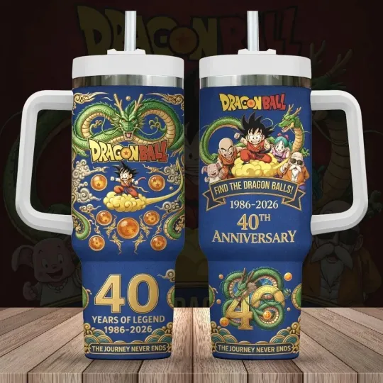Dragon Ball 40th Anniversary 40oz Tumbler with Handle
