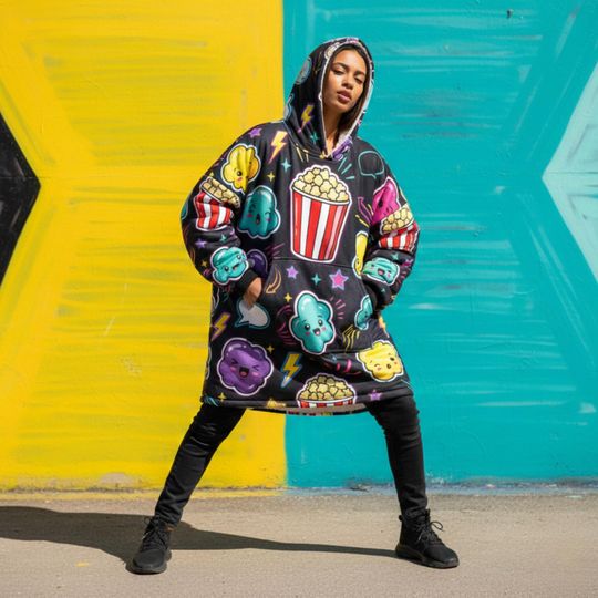 Discover Pop Off Blanket Hoodie - Oversized Sherpa Blanket