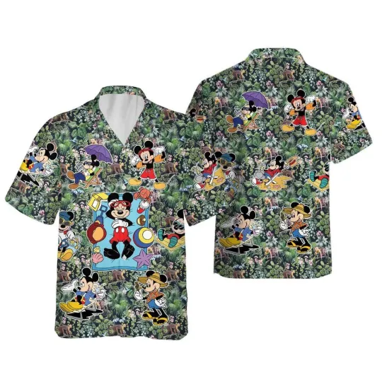 Discover Disney Magic Summer With Mickey Mouse Tropical Summer Vibes Aloha Hawaiian Shirt