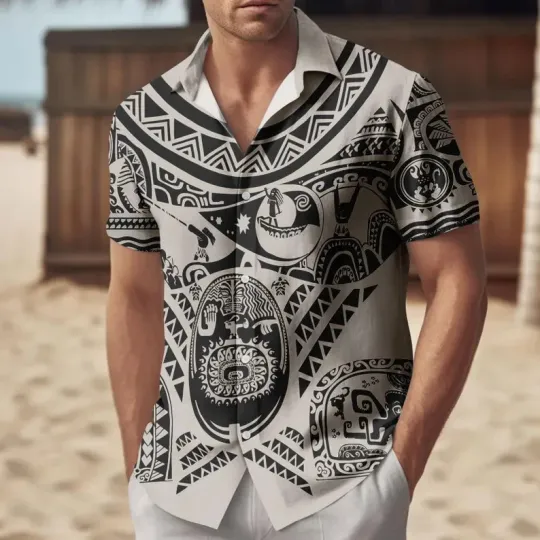 Discover Disney Moana Polynesian Maui Costume Vacation Summer Vibe Hawaiian Shirt