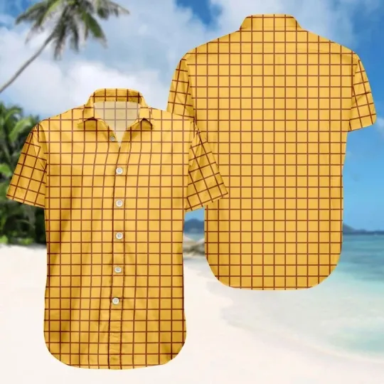Discover Disney Pixar Toy Story Sheriff Woody Costume Reach For The Sky Hawaiian Shirt
