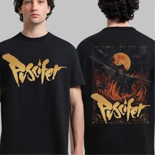 Discover Puscifer The Normal Isn’t Tour 2026 VIP Poster The Scarecrow Art T-shirt